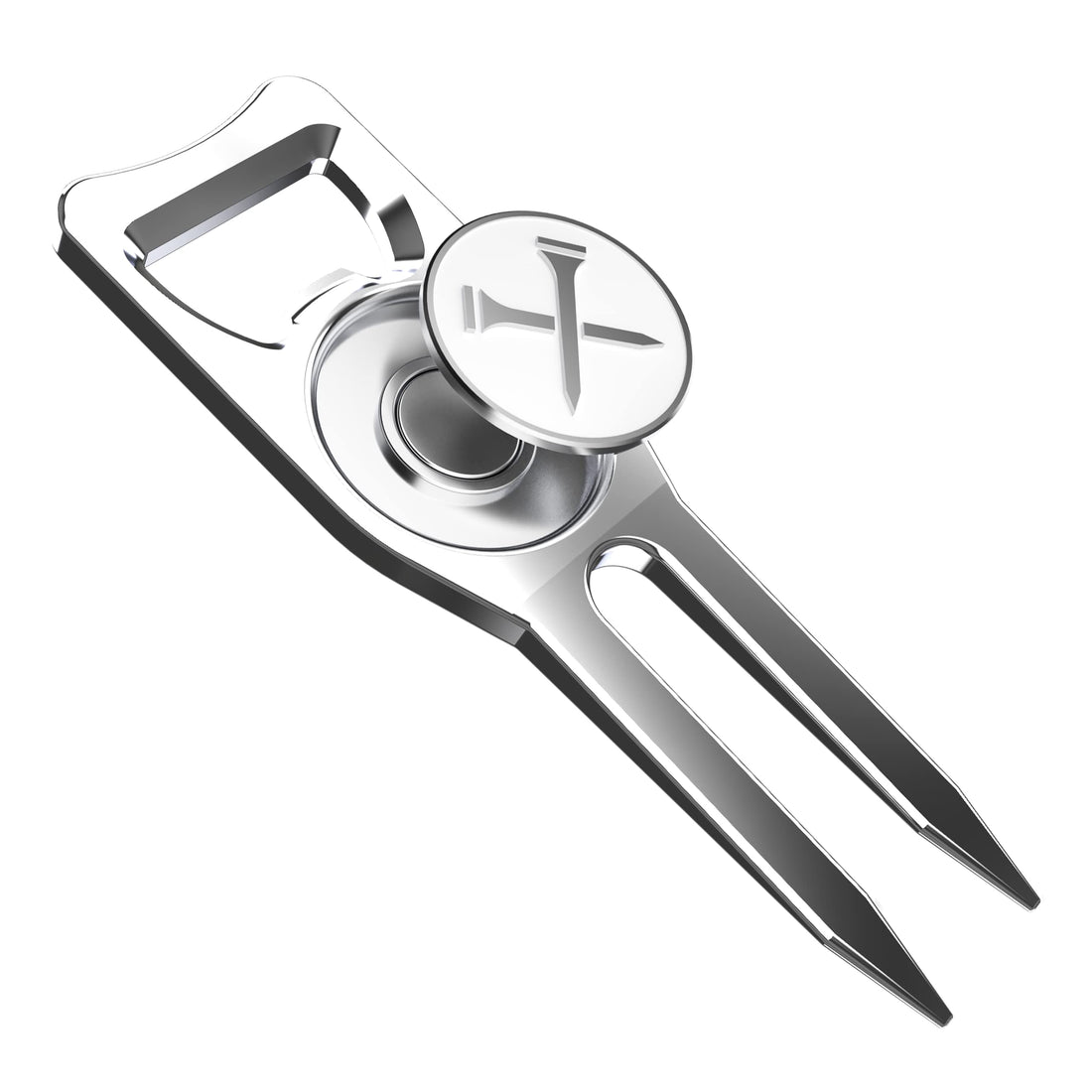 Blue Tees Golf 6 - in - 1 Premium Divot Tool & Ball Marker - Dude Golf