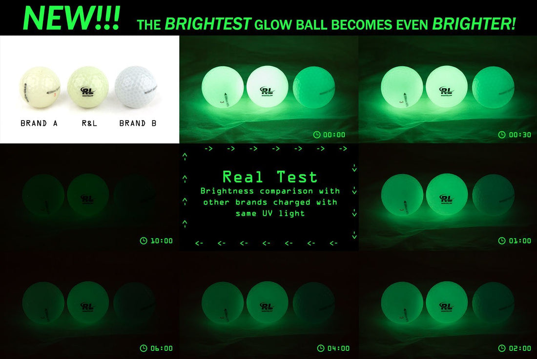 R&L Glow Golf Balls for Night Sports - Dude Golf