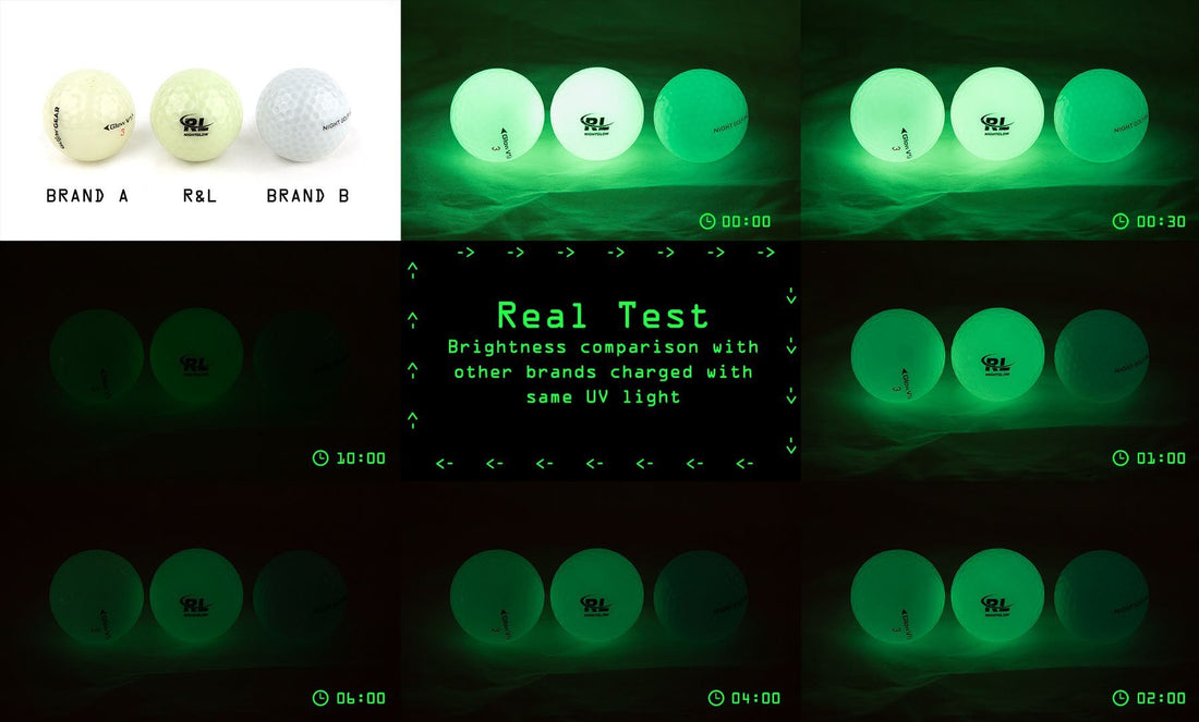 R&L Glow Golf Balls for Night Sports - Dude Golf