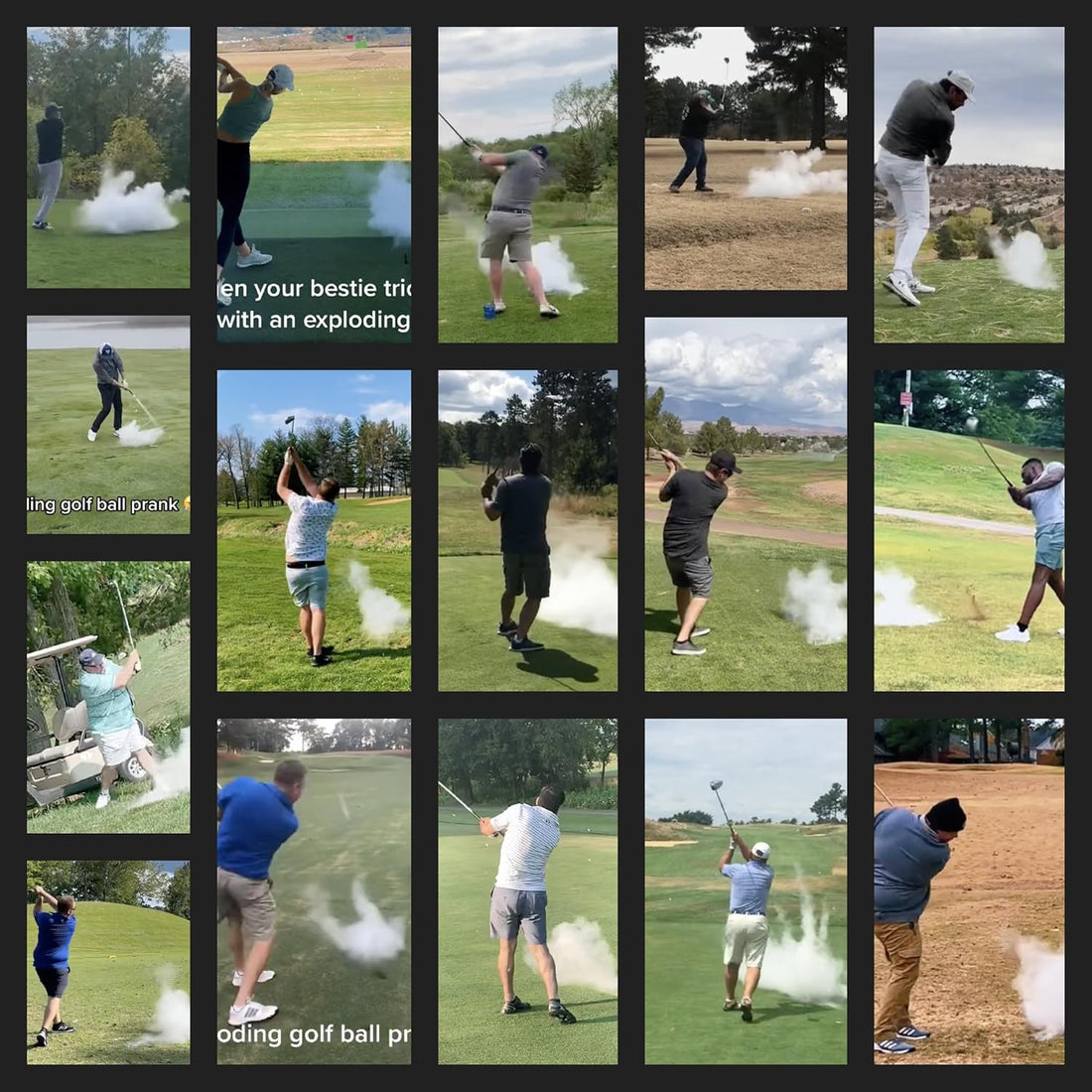 Shanker Golf Exploding Balls - Prank Balls That Explode on Impact - Dude Golf
