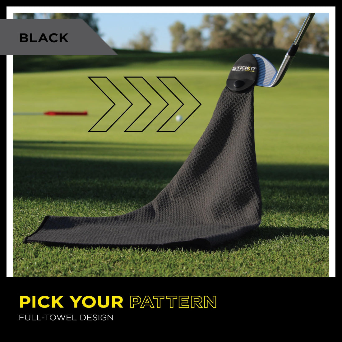 STICKIT Magnetic Golf Towel - Dude Golf