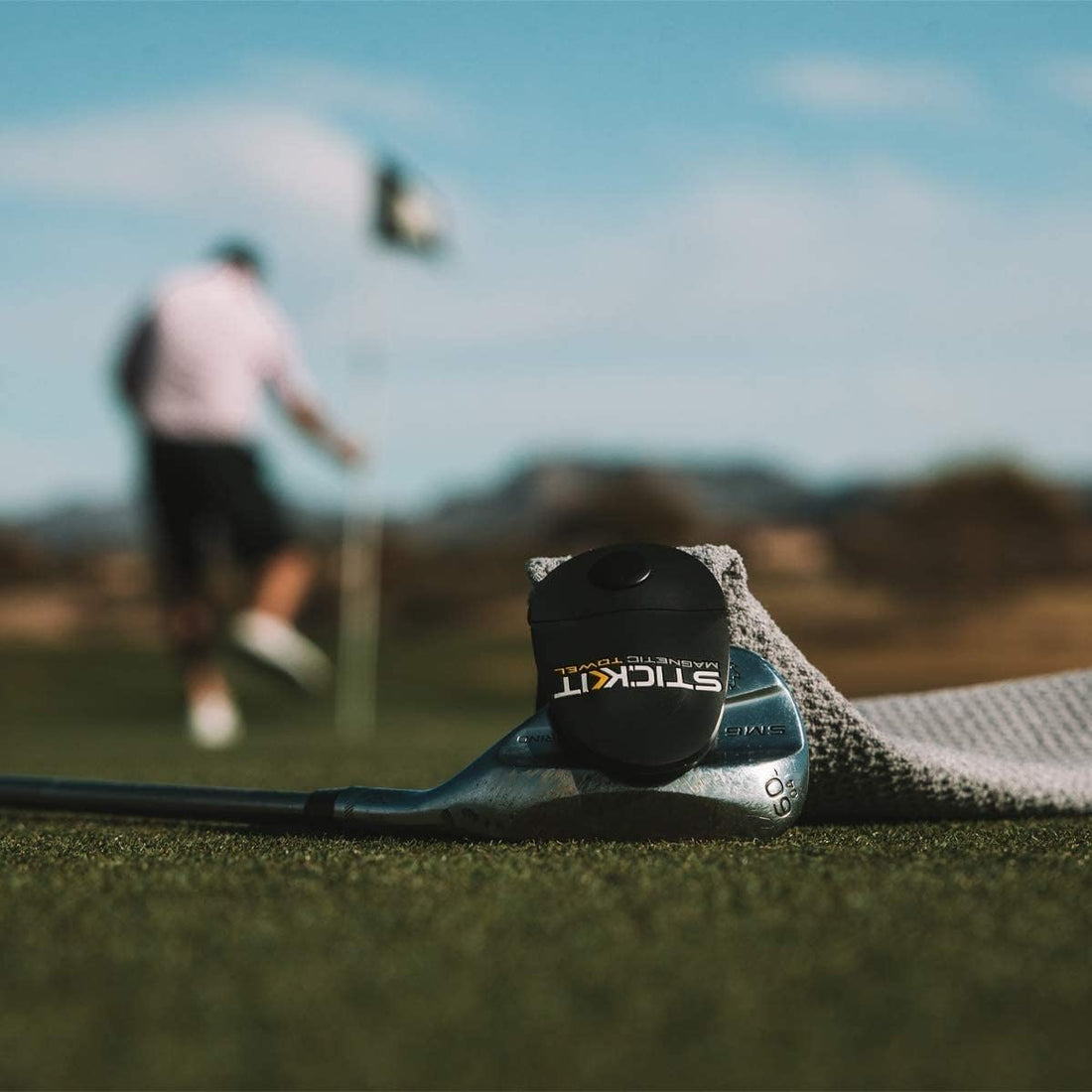 STICKIT Magnetic Golf Towel - Dude Golf
