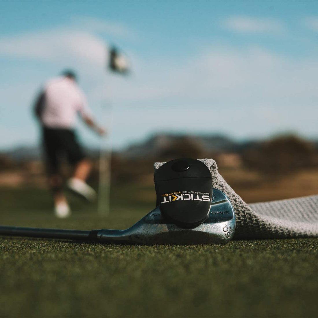 STICKIT Magnetic Golf Towel - Dude Golf