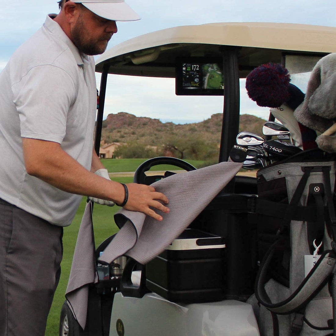 STICKIT Magnetic Golf Towel - Dude Golf