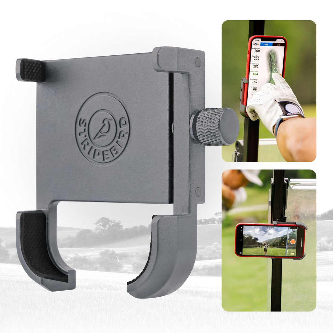 Stripebird - Original Magnetic Golf Cart Phone Holder - Dude Golf