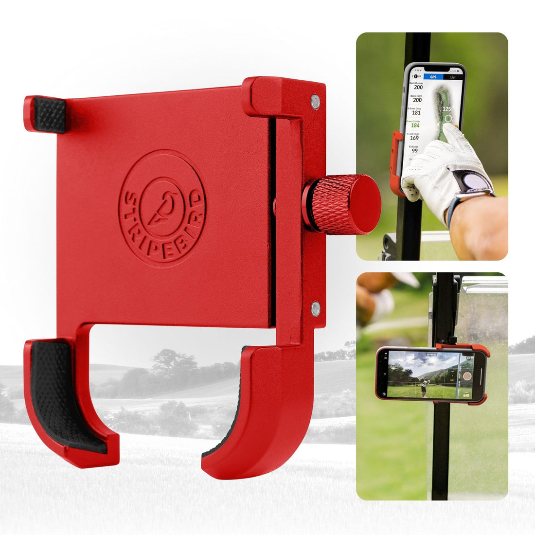 Stripebird - Original Magnetic Golf Cart Phone Holder - Dude Golf
